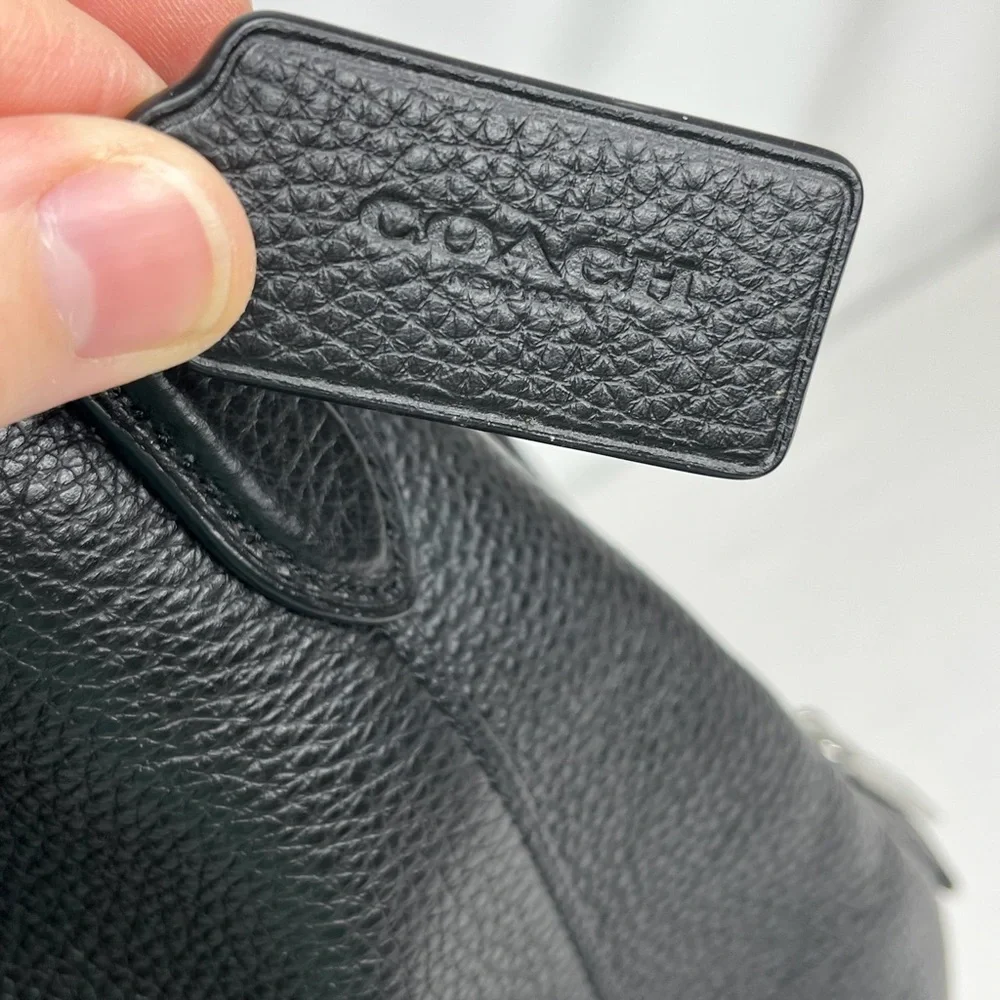 Coach Black Leather Shoulder Bag - Picture 12 of 16